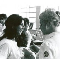 Penny Fuglestad Wells, Dental Hygienist,  and counterpart.